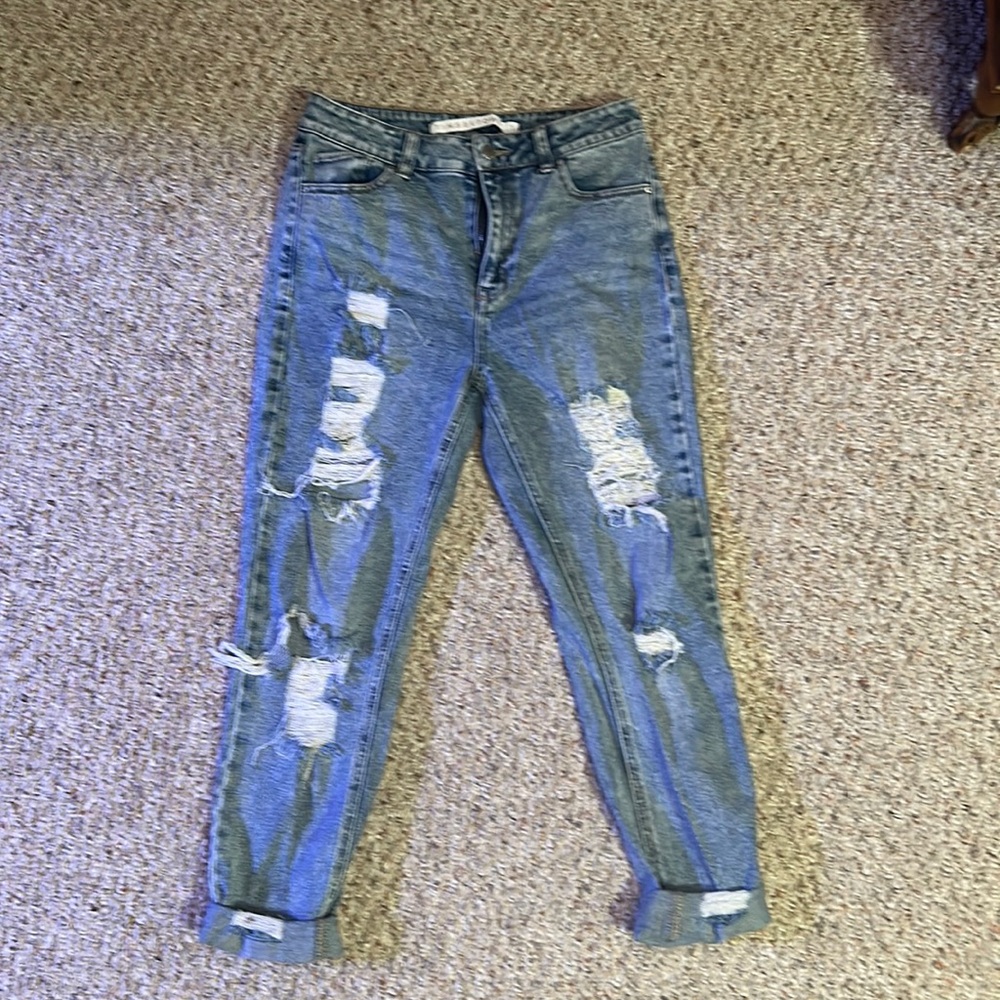 High waisted jeans